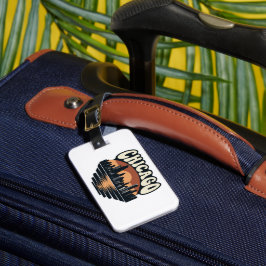 シカゴのスカイライン ミシガン湖 旅行 ラゲッジタグ