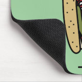 シカゴのスタイルのホットドッグの熱く赤いケシのパンのマスタード マウスパッド (コーナー)