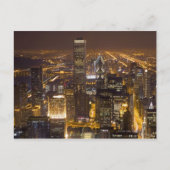 シカゴのダウンタウンの街並み ポストカード (正面)