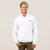 シカゴのハートの旗の人のジャケット Tシャツ (正面フル)