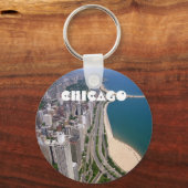 シカゴのパノラマビュー キーホルダー (正面)