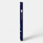 シカゴのホームフラグスカイライン iPhoneケース (左側面)