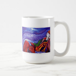 シカゴのマグ上のブルームーン コーヒーマグカップ