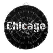 シカゴのマフィアの歴史のボスの射撃の穴の印 ダーツボード (正面)
