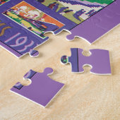 シカゴの万国博覧会のヴィンテージ旅行ポスター ジグソーパズル (側面)