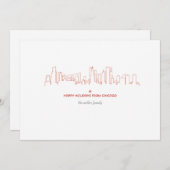 シカゴの休日のスカイライン-一致の封筒との… シーズンカード (正面/裏面)