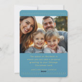 シカゴの写真を使ったクリスマスカード フラットタイプのホリデーカード シーズンカード (裏面)