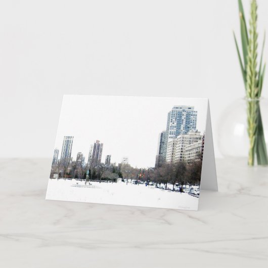 シカゴの冬季 カード (正面)