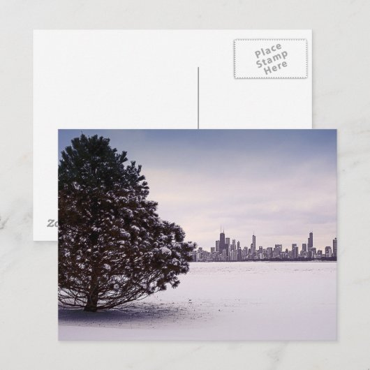 シカゴの冬 ポストカード (正面/裏面)