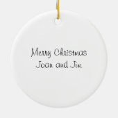 シカゴの反射 セラミックオーナメント (裏面)