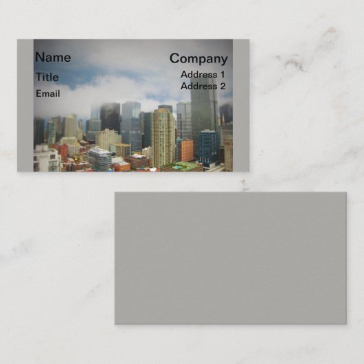 シカゴの名刺 名刺 (正面/裏面)