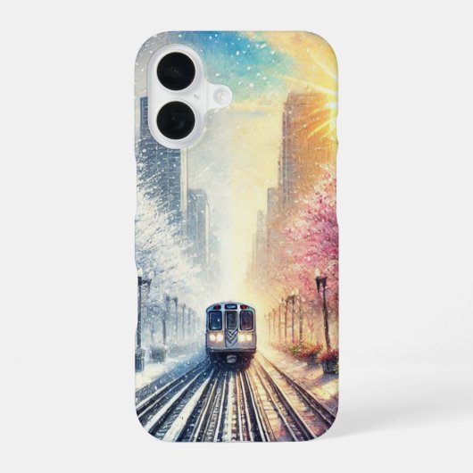 シカゴの四季 iPhoneケース iPhone 16ケース (裏面)