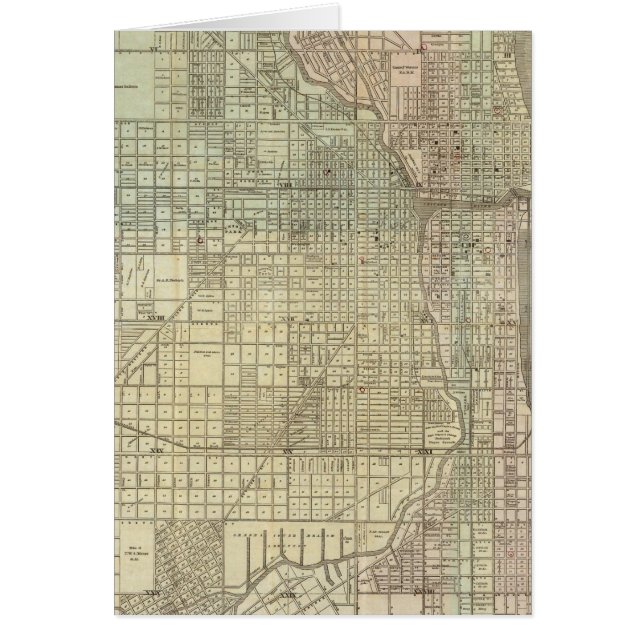 シカゴの地図 (正面)