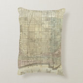 シカゴの地図 アクセントクッション (裏面(縦))
