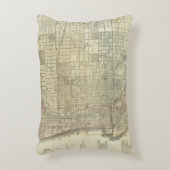 シカゴの地図 アクセントクッション (正面(垂直))