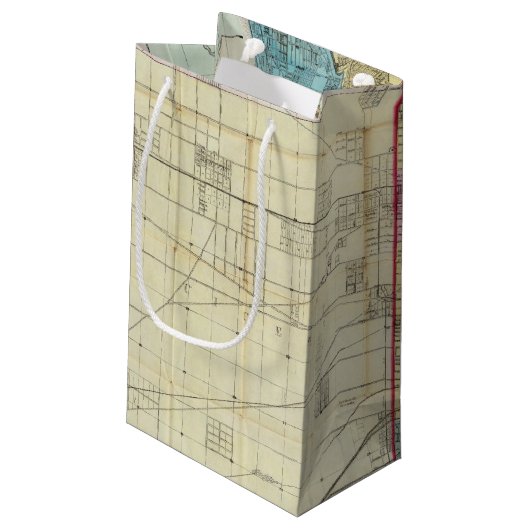 シカゴの地図 スモールペーパーバッグ (裏面アングル)