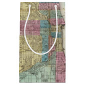 シカゴの地図 スモールペーパーバッグ (正面)