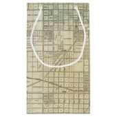 シカゴの地図 スモールペーパーバッグ (裏面)