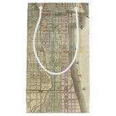 シカゴの地図 スモールペーパーバッグ (正面)