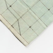 シカゴの地図 フリースブランケット (角)