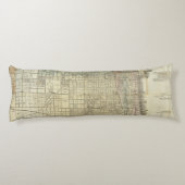 シカゴの地図 ボディピロー (裏面)