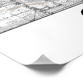 シカゴの地図 ポスター (角)