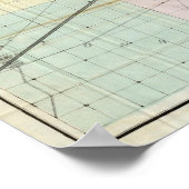 シカゴの地図 ポスター (角)