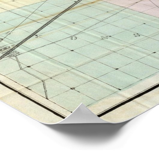 シカゴの地図 ポスター (角)