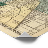 シカゴの地図 ポスター (角)