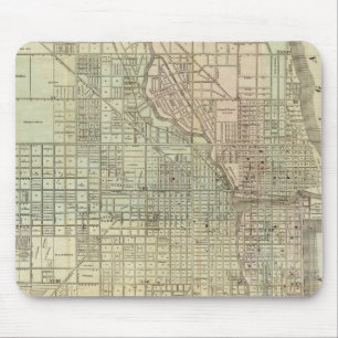 シカゴの地図 マウスパッド