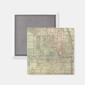 シカゴの地図 マグネット (正面/裏面)