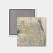 シカゴの地図 マグネット (正面/裏面)