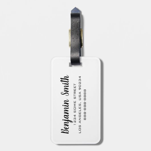 シカゴの地図 ラゲッジタグ (裏面縦)