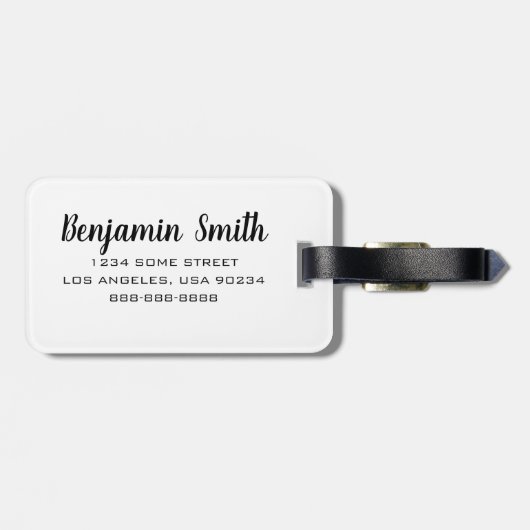 シカゴの地図 ラゲッジタグ (裏面横)