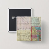 シカゴの地図 缶バッジ (正面&裏面)