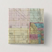 シカゴの地図 缶バッジ (正面)