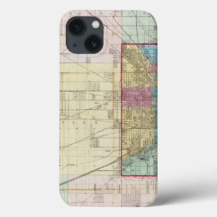 シカゴの地図 iPhone 13ケース