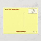 シカゴの夜の生活 ポストカード (裏面)