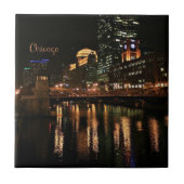 シカゴの夜の街並 タイル (正面)