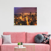 シカゴの夜景 キャンバスプリント (インサイチュ (リビング))