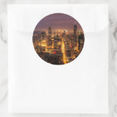 シカゴの夜景 ラウンドシール (バッグ)