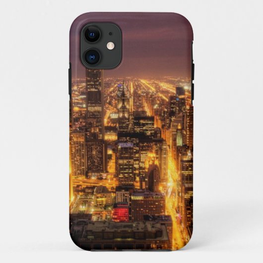 シカゴの夜都市景観 Case-Mate iPhoneケース (裏面)