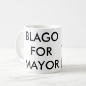 シカゴの市長のためのBlago コーヒーマグカップ (正面左)