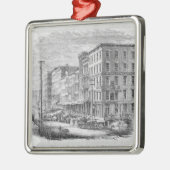 シカゴの建物のブロックの上昇 メタルオーナメント (左)