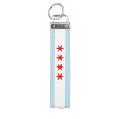 シカゴの愛国心が強い旗 リストバンドキーホルダー (鍵トップ)