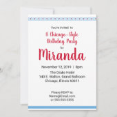 シカゴの愛 招待状 (正面)