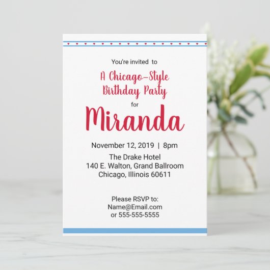 シカゴの愛 招待状 (スタンド正面)