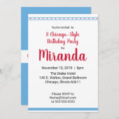 シカゴの愛 招待状 (正面/裏面)