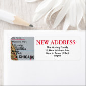シカゴの新しい住所ラベル ラベル (インサイチュ)