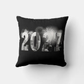 シカゴの新年2027年 花火 クッション (裏面)